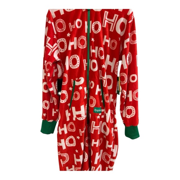 NWT Tipsy Elves Unisex Ho Ho Ho Jumpsuit Christmas Onesie Medium - Picture 10 of 16